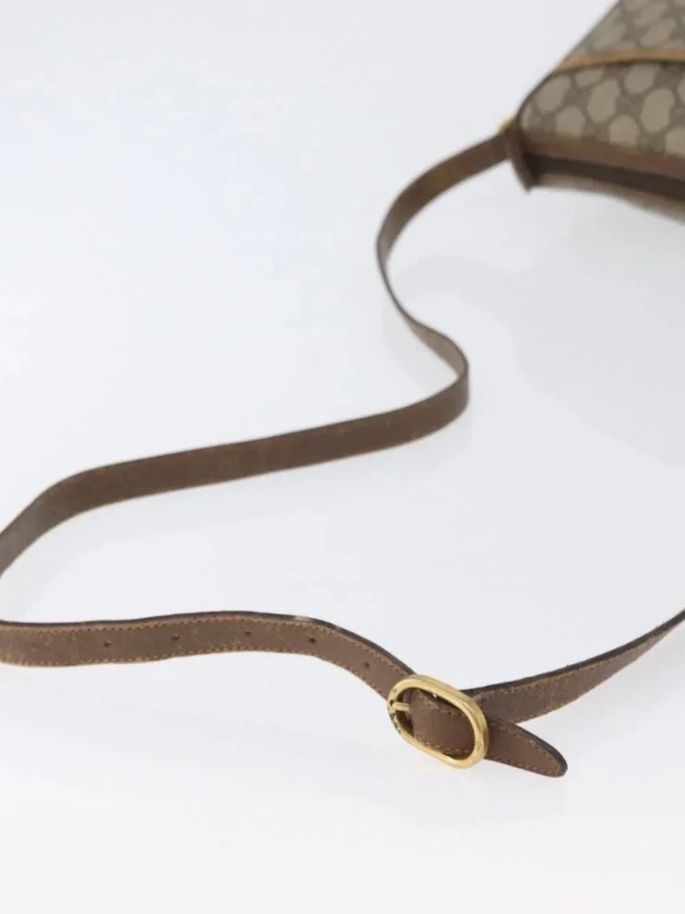 GUCCI GG Supreme Web Sherry Line Bag PVC Beige Gold 56 02 032 Auth bs33419 - Picture 8 of 16